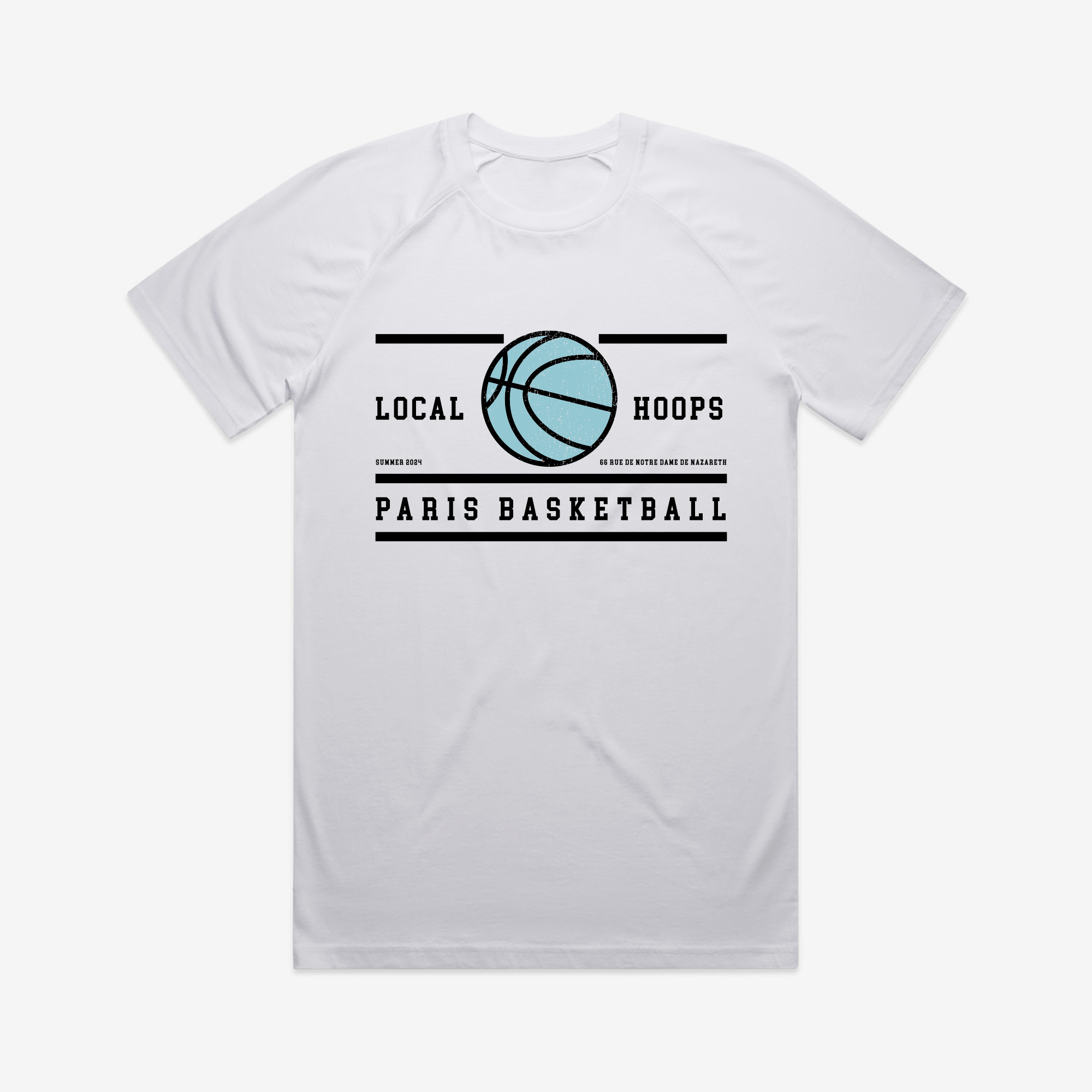 Paris Support Your Local Hoops Tee