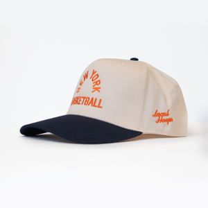 Orange and Blue New York Basketball Hat