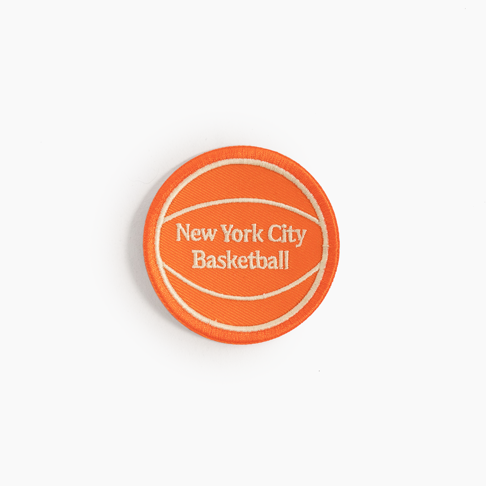 Orange New York City Basketball Patch