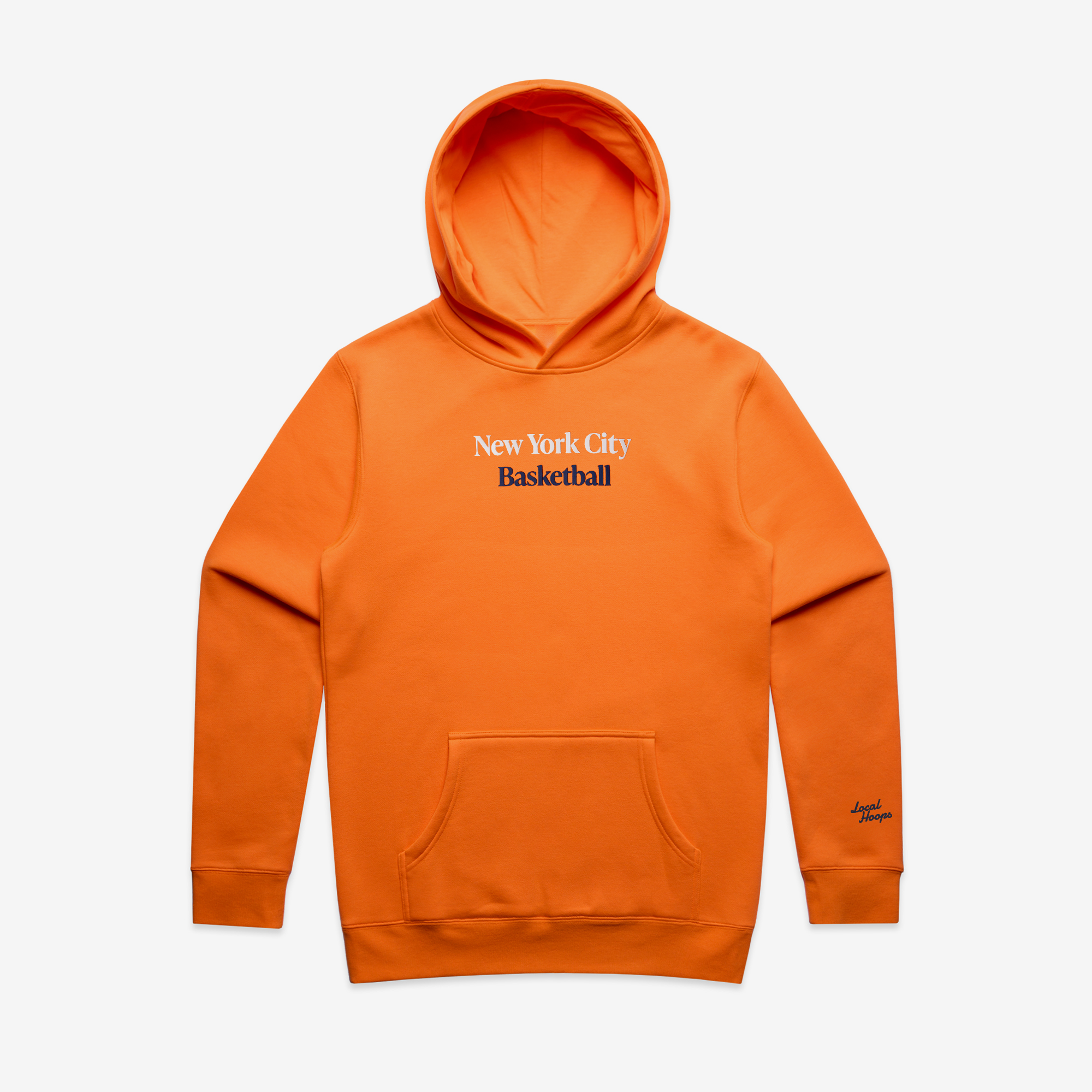 Orange NYC Basketball Hoodie