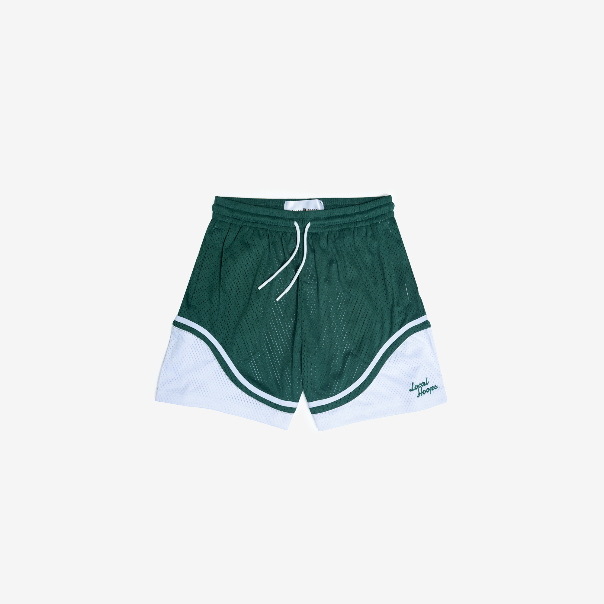 Kids Hunter Green Two-Tone Game Shorts