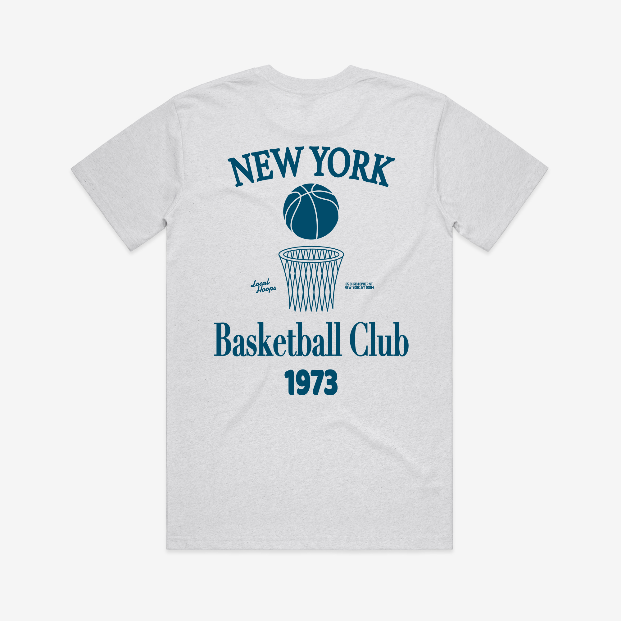 New York Basketball Club Tee White Heather