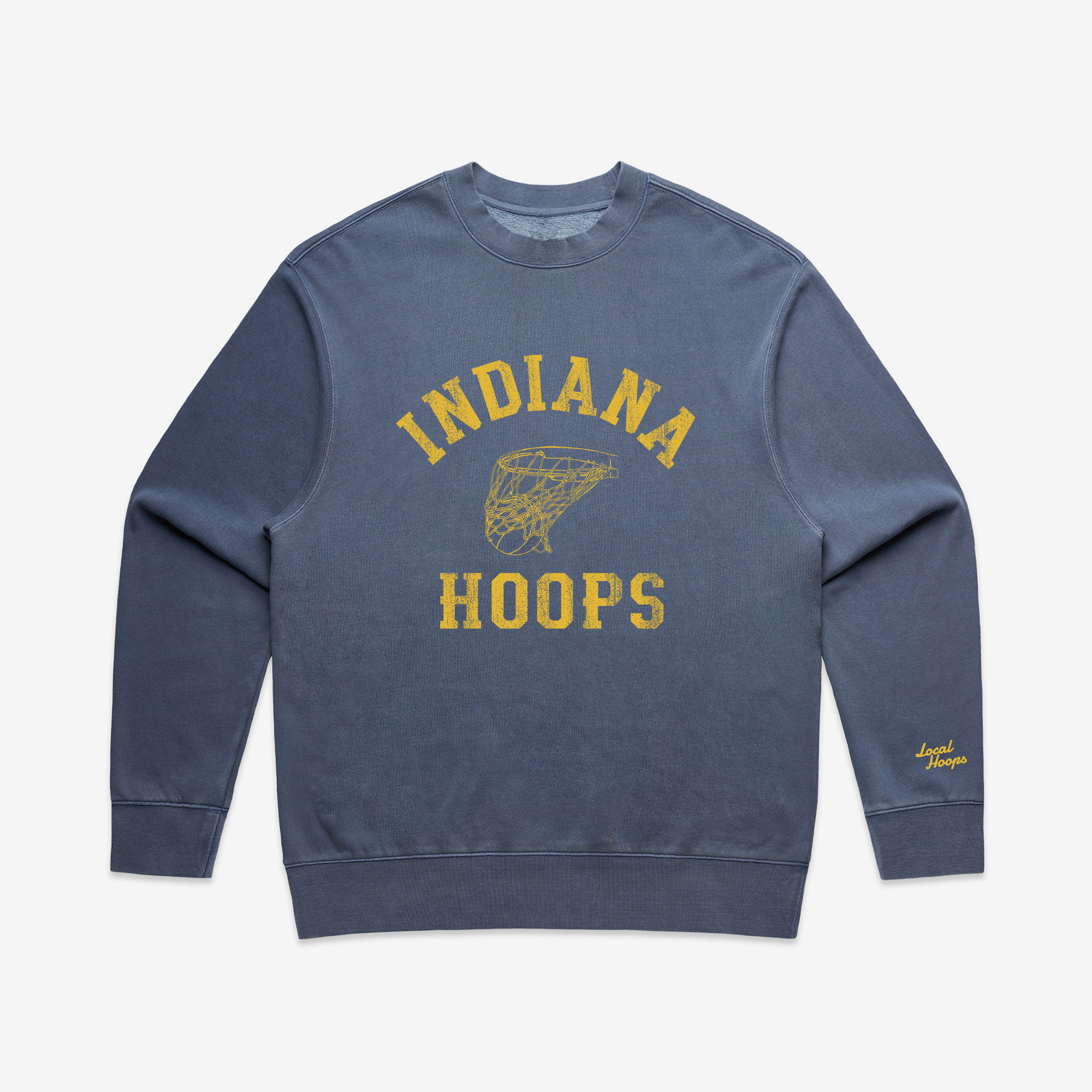 Indiana Hoops Faded Crewneck