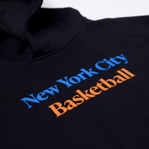 Black New York City Basketball Hoodie