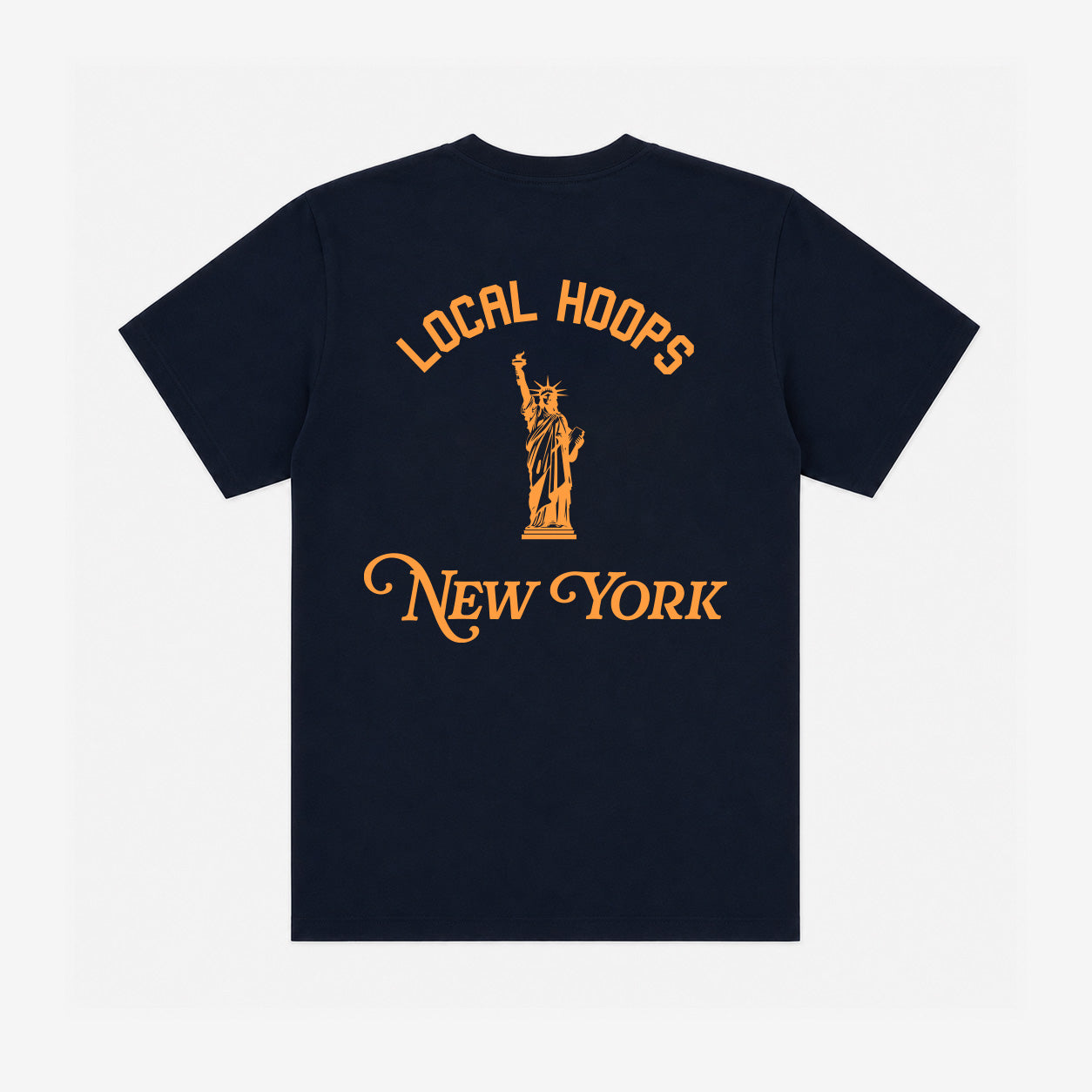 LH Navy NY Tee – LOCAL HOOPS