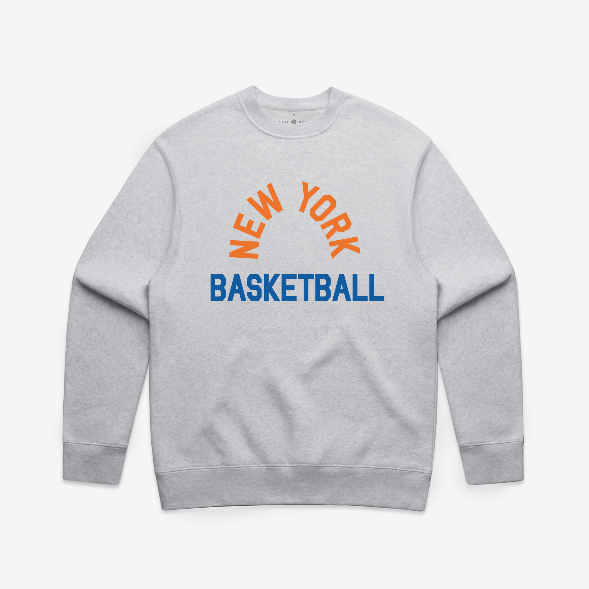 Heather Gray New York Basketball Crewneck