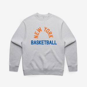 Heather Gray New York Basketball Crewneck LOCAL HOOPS