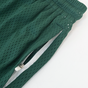 Kids Hunter Green Two-Tone Game Shorts