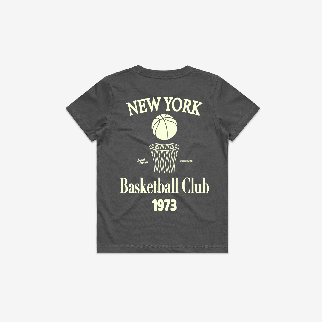 Kids Gray New York Basketball Club Tee