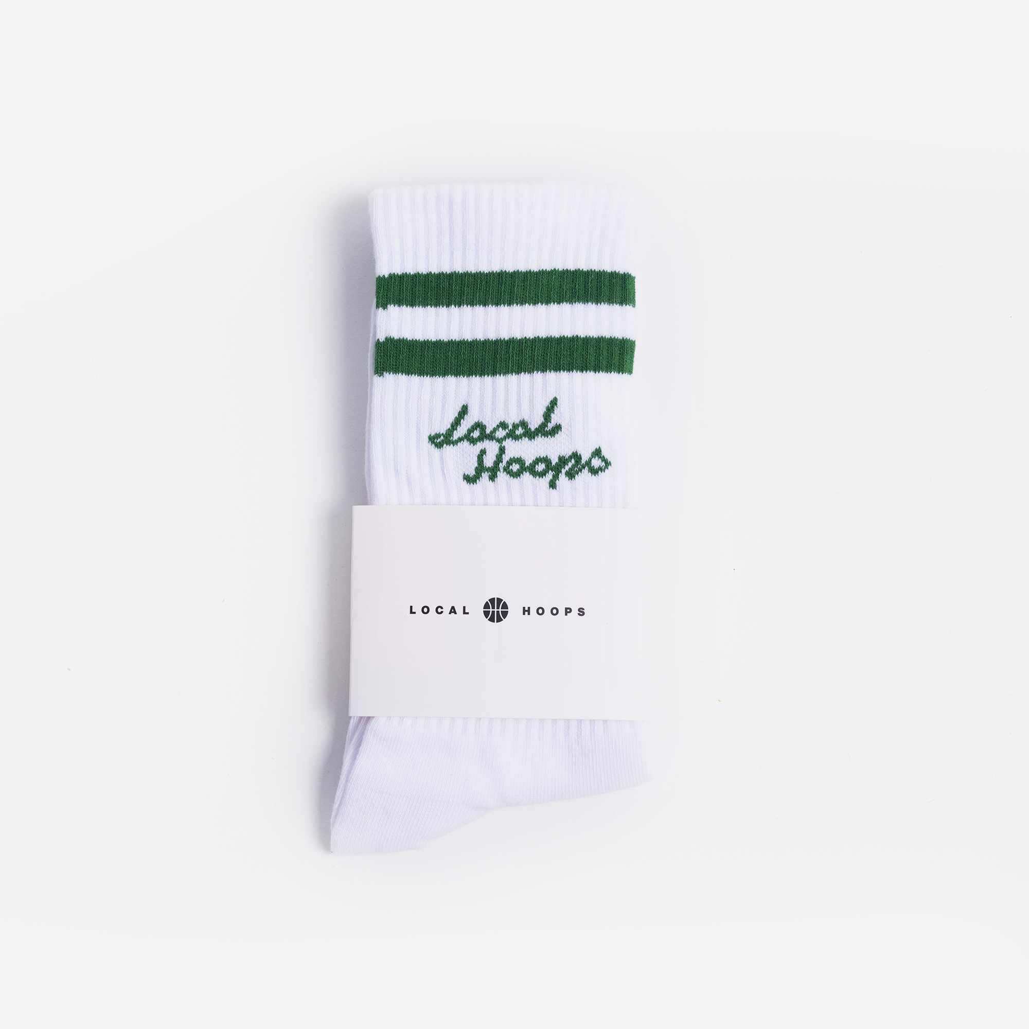 Hunter Green Striped Socks