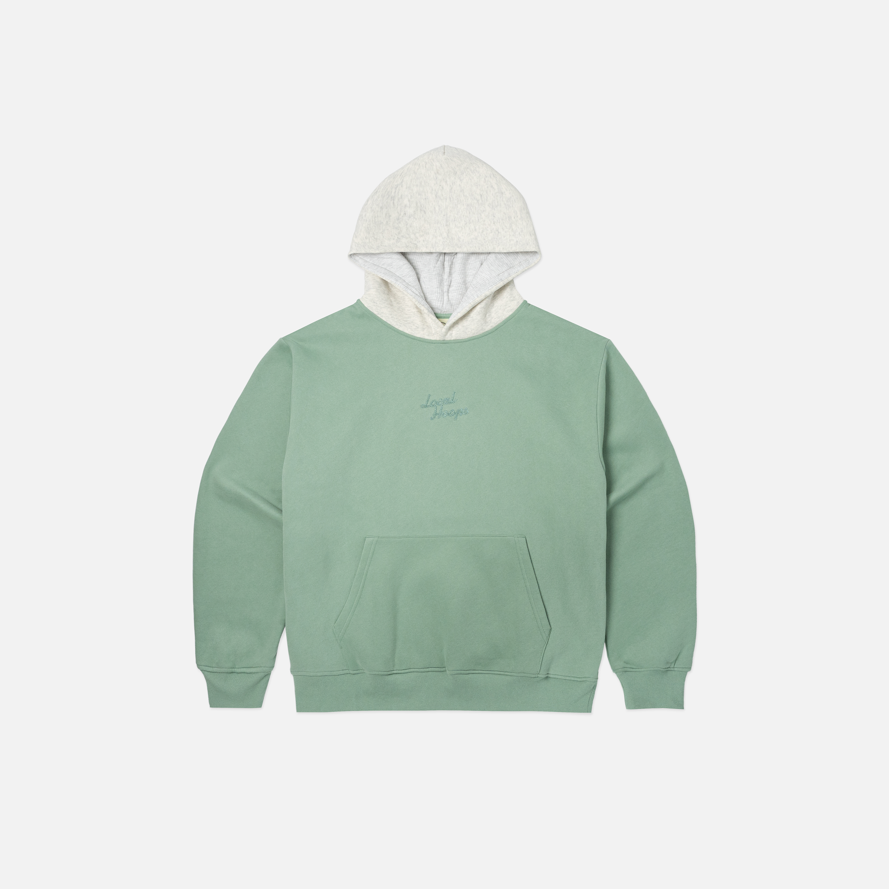 Kids Two Tone Sage Hoodie