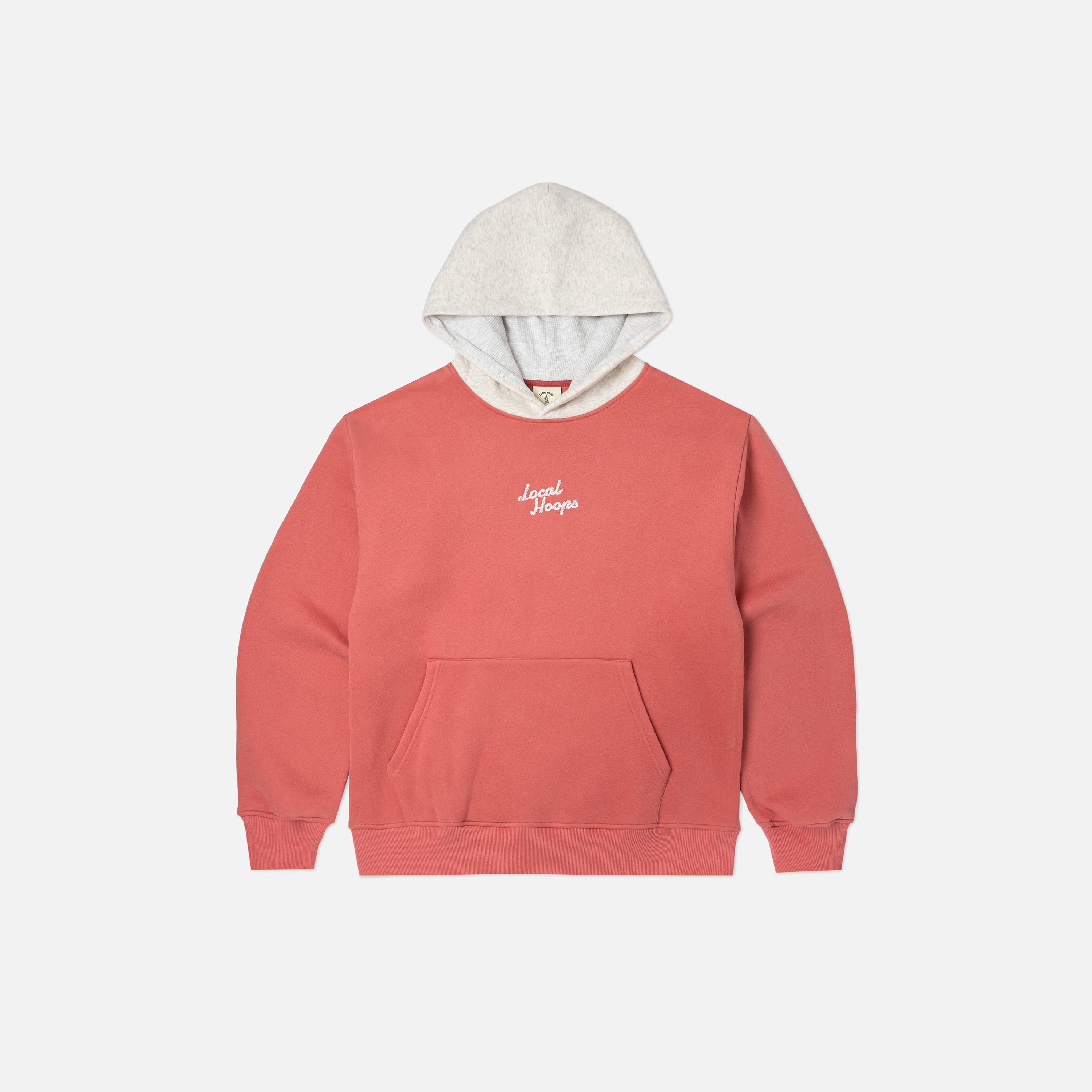 Kids Two Tone Coral Hoodie