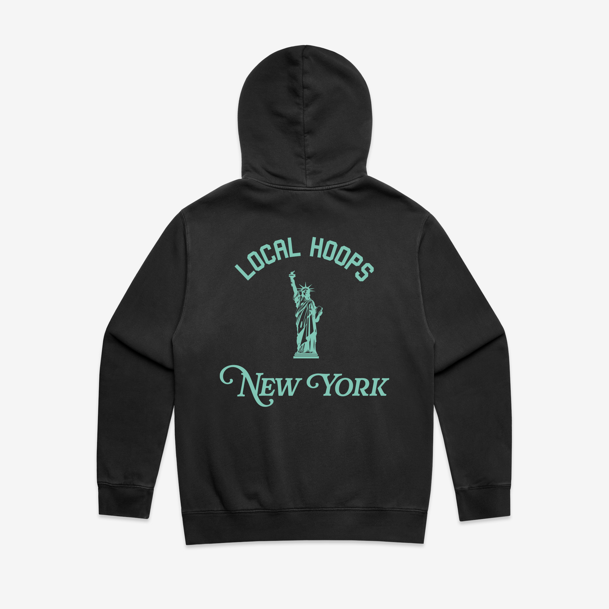 Black & Seafoam NY Hoodie