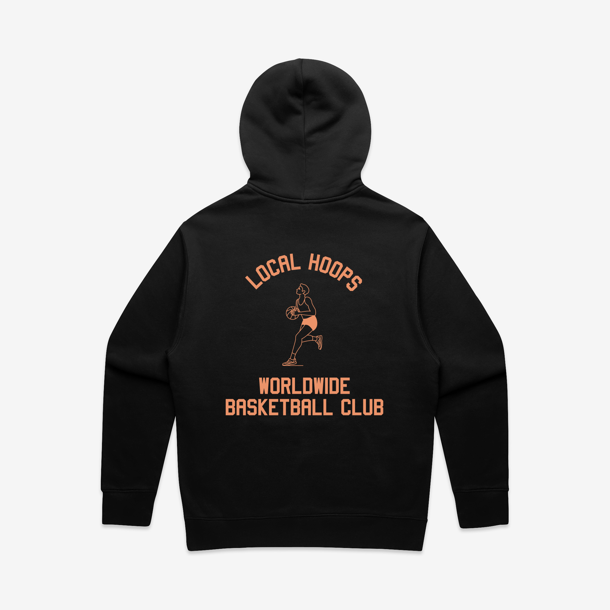 Black Worldwide Basketball Hoodie