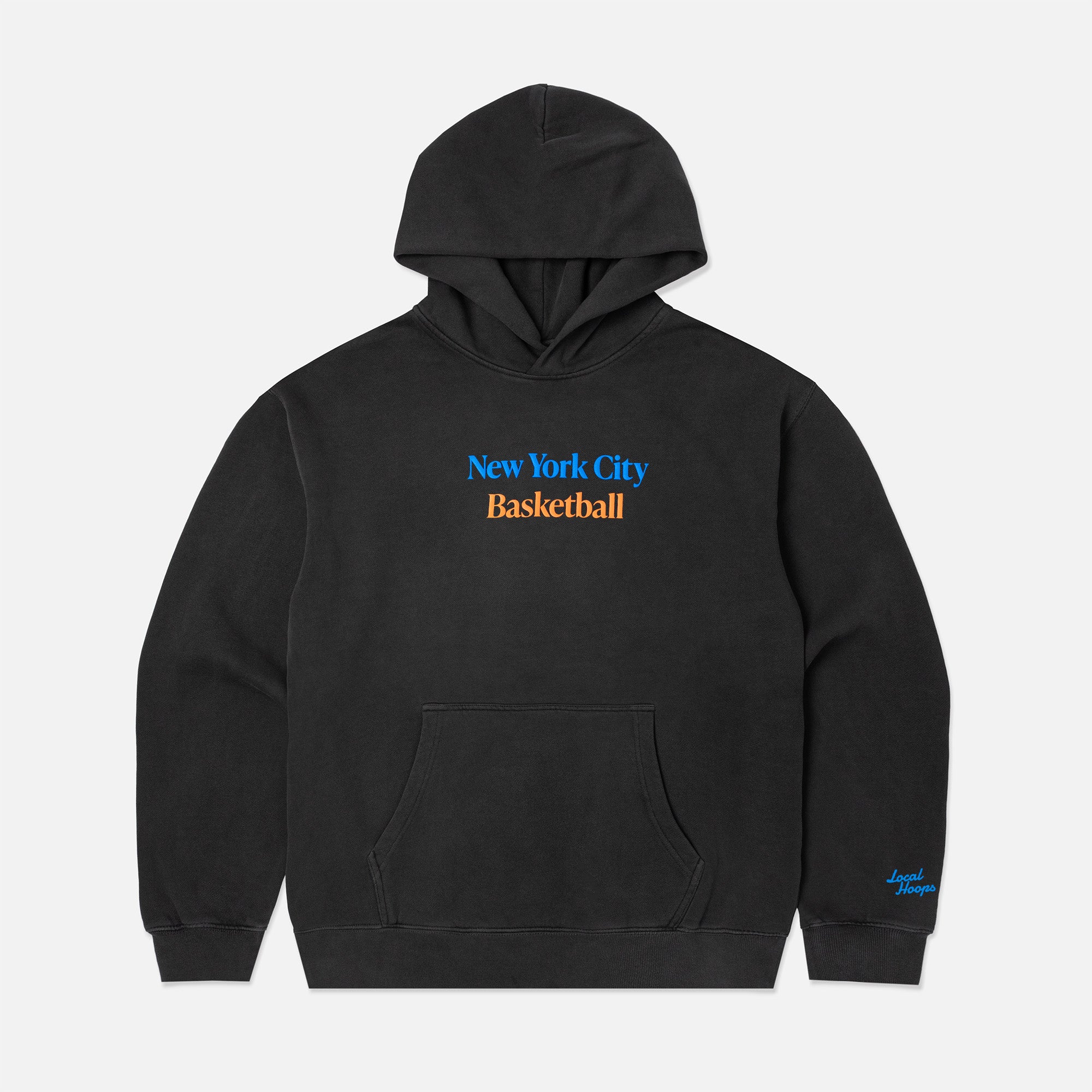 Black New York City Basketball Hoodie