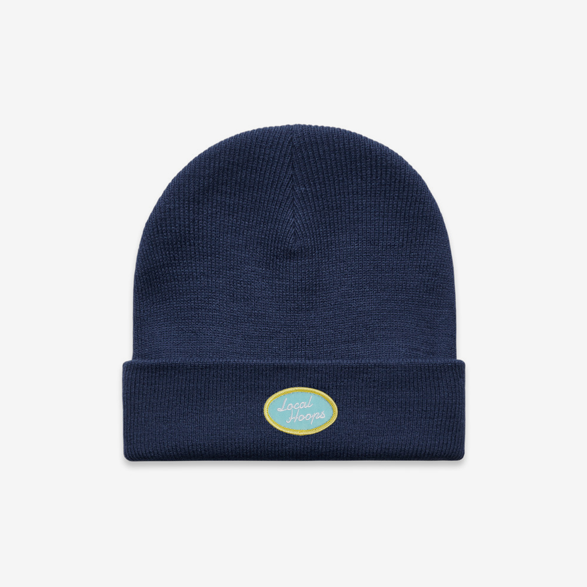 Navy Patch Logo Beanie