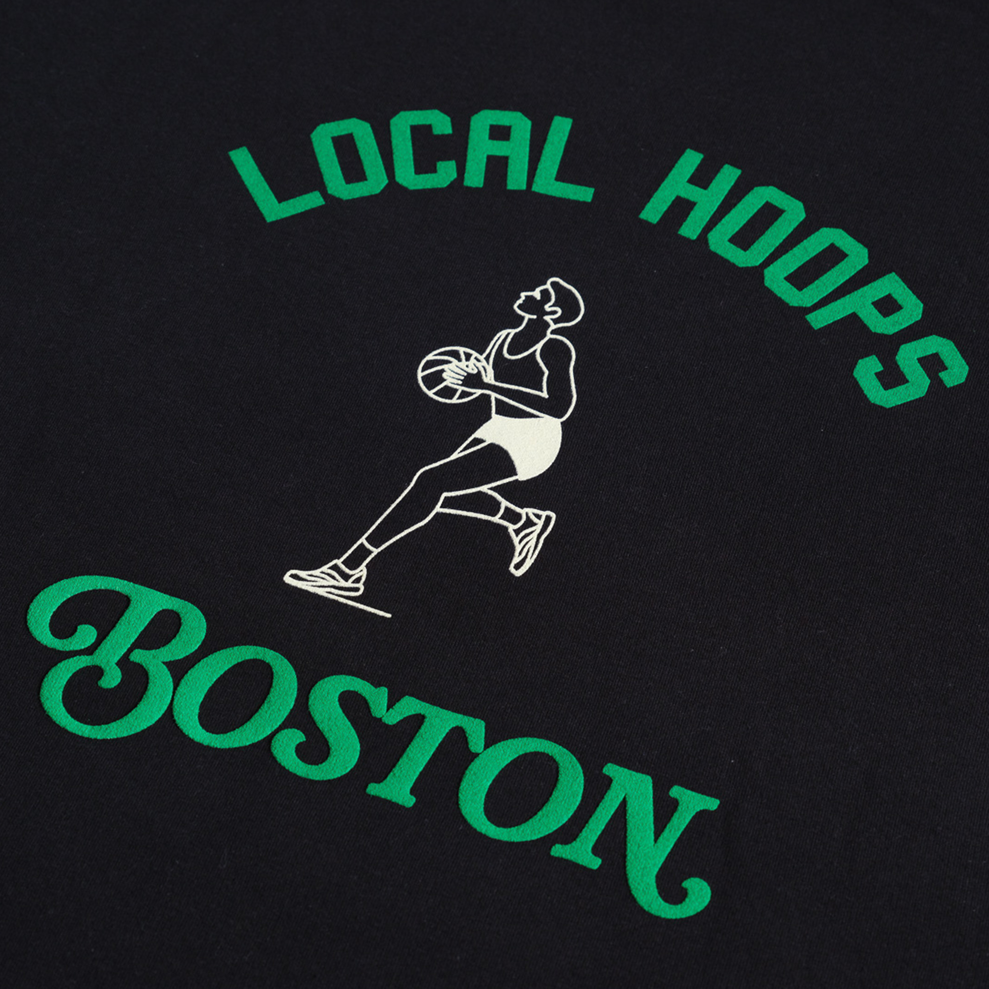 Boston Basketball Black Hoodie