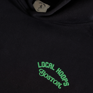 Boston Basketball Black Hoodie