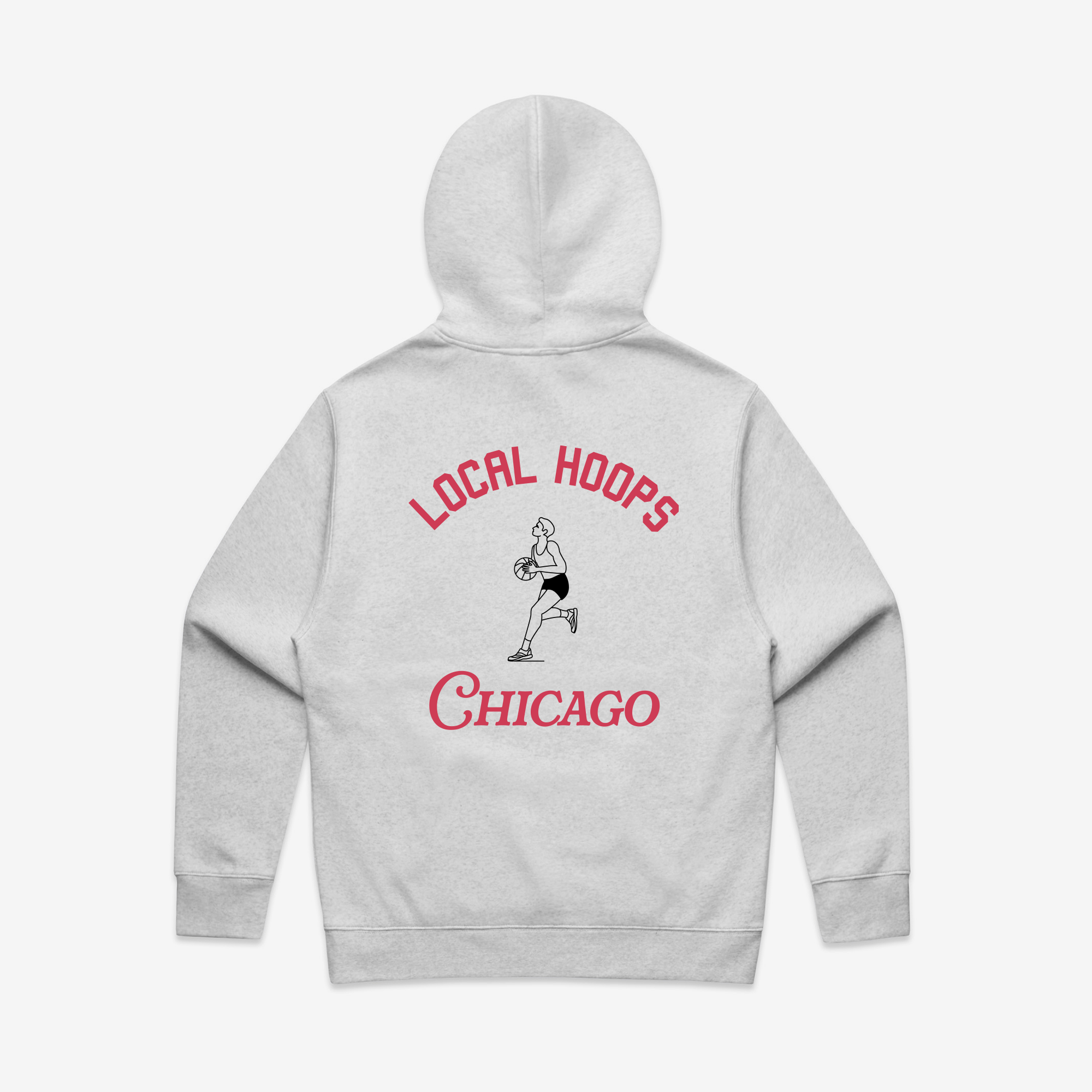 Chicago Basketball Heather Gray Hoodie