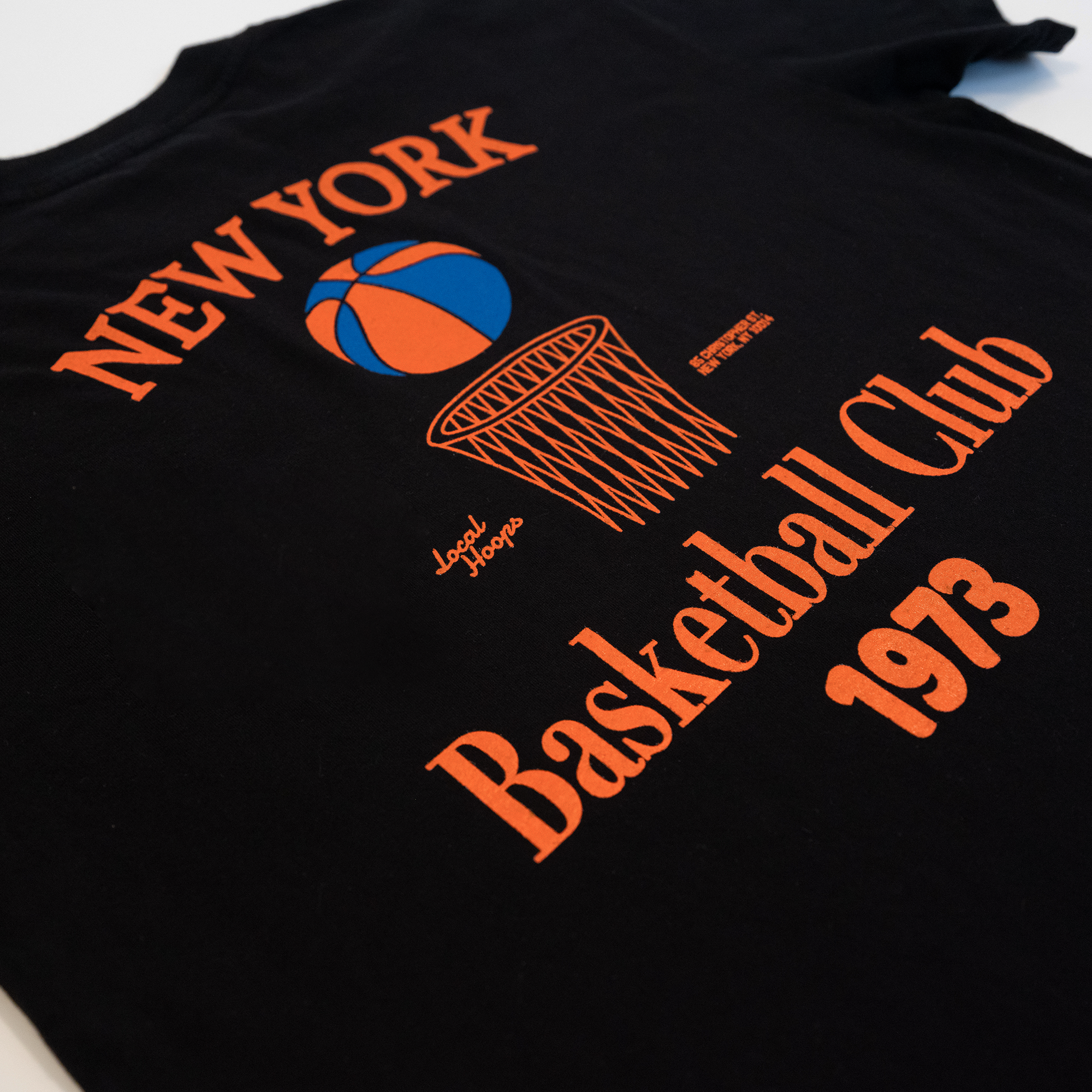 Kids Black New York Basketball Club Tee