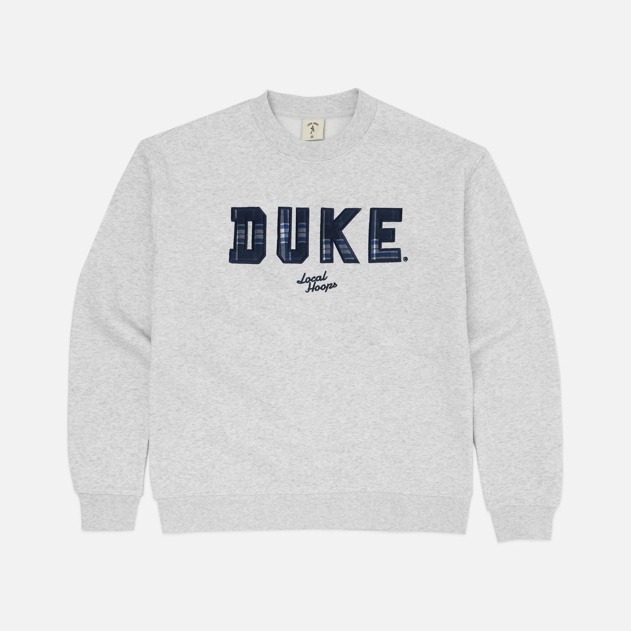 Duke Plaid Applique Crew