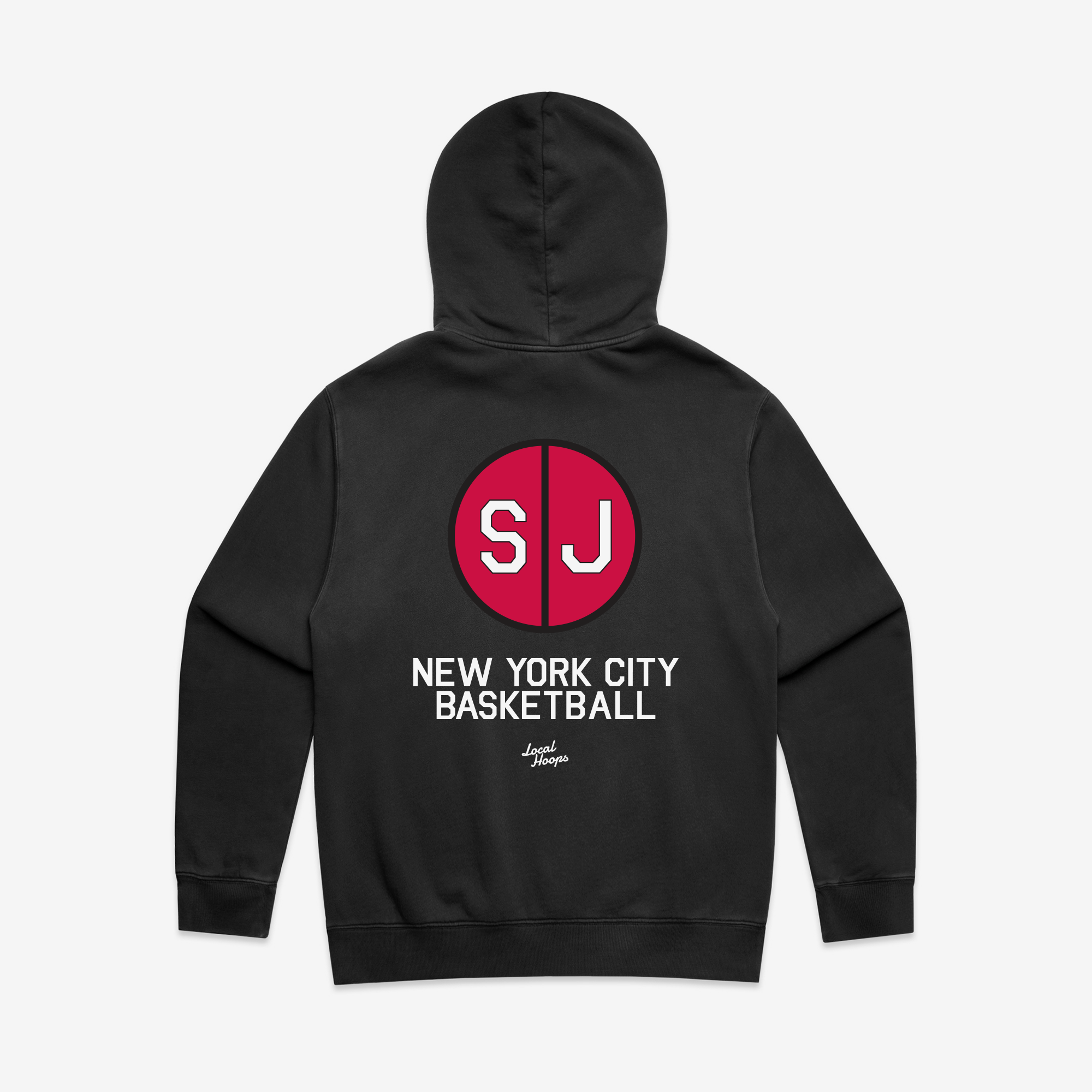 St. John's Faded Black NYC Basketball Hoodie