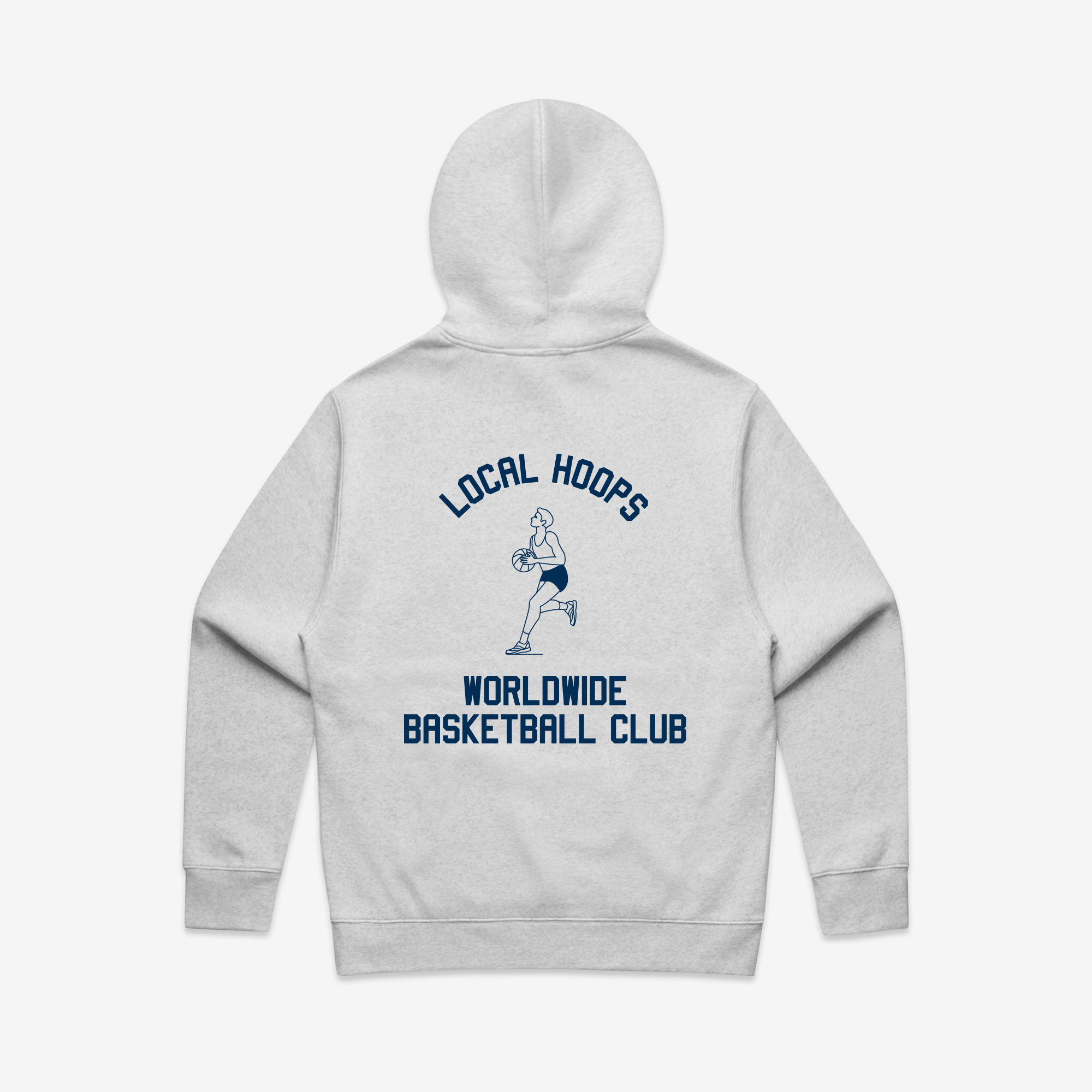 Heather Gray Worldwide Basketball Hoodie