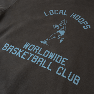 Faded Gray Worldwide Basketball Hoodie