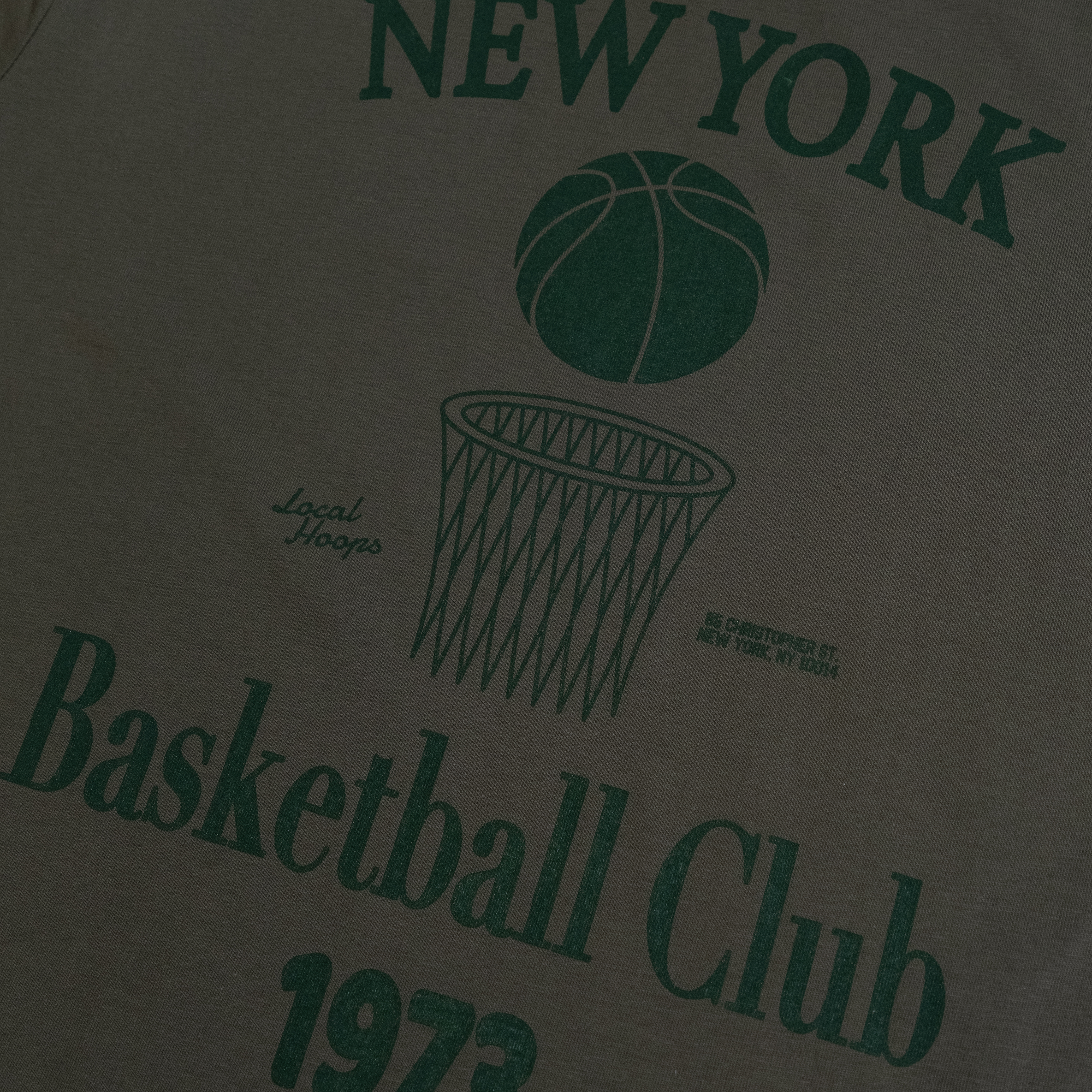 New York Basketball Club Tee Tonal Green