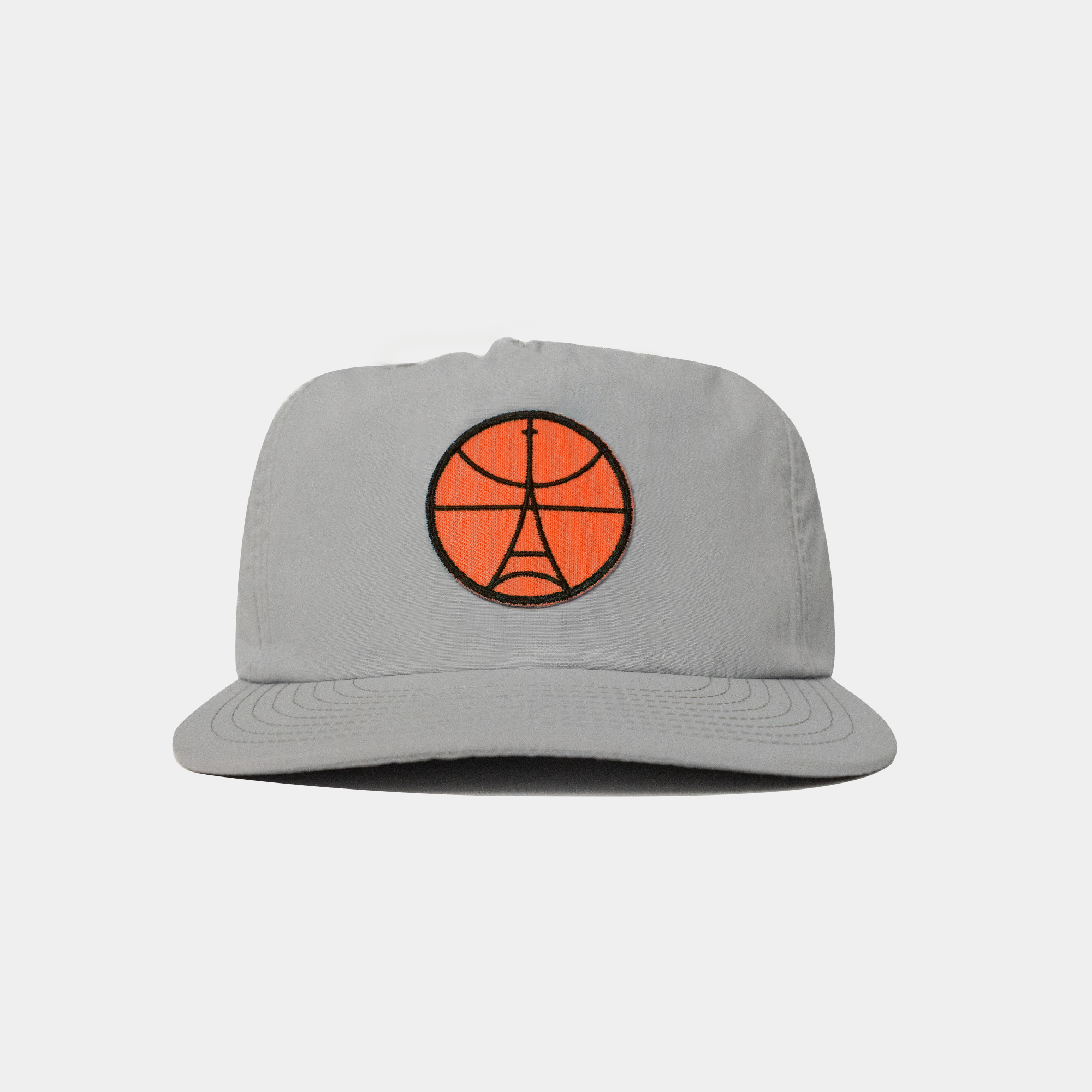 Gray & Orange Patch Paris Hat