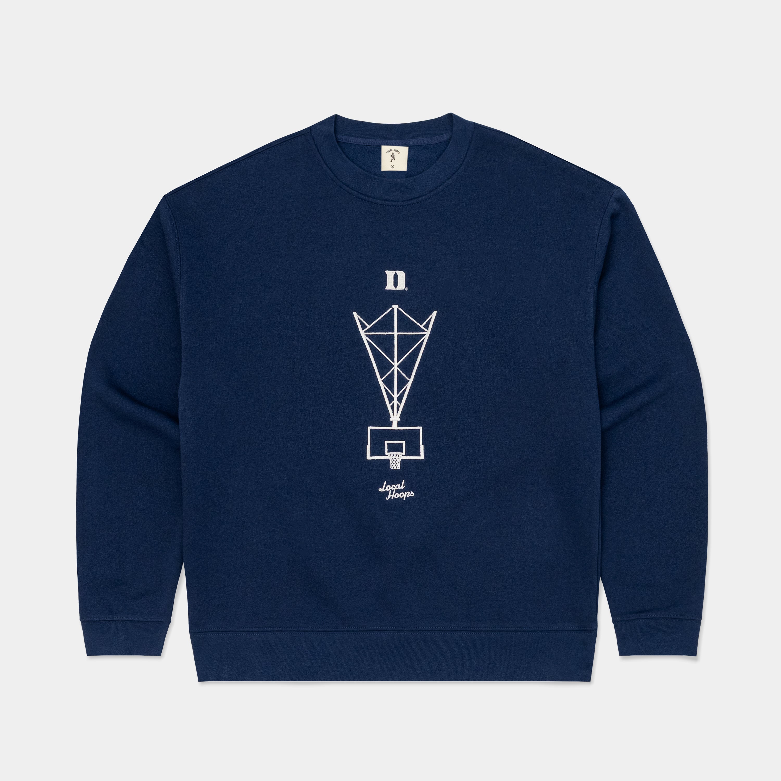 Duke Navy Suspended Hoop Crew