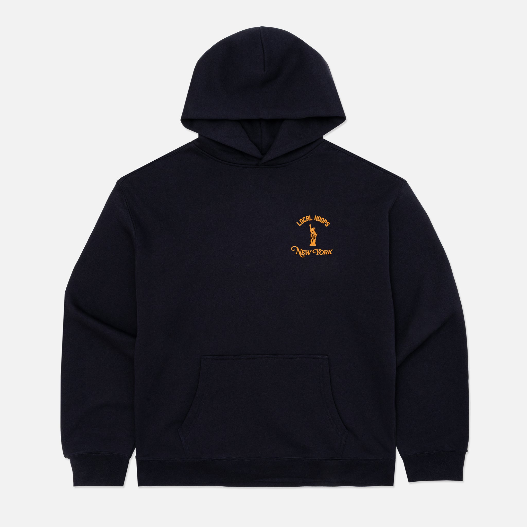 Navy & Orange NY Hoodie – LOCAL HOOPS