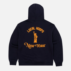 Navy & Orange NY Hoodie – LOCAL HOOPS