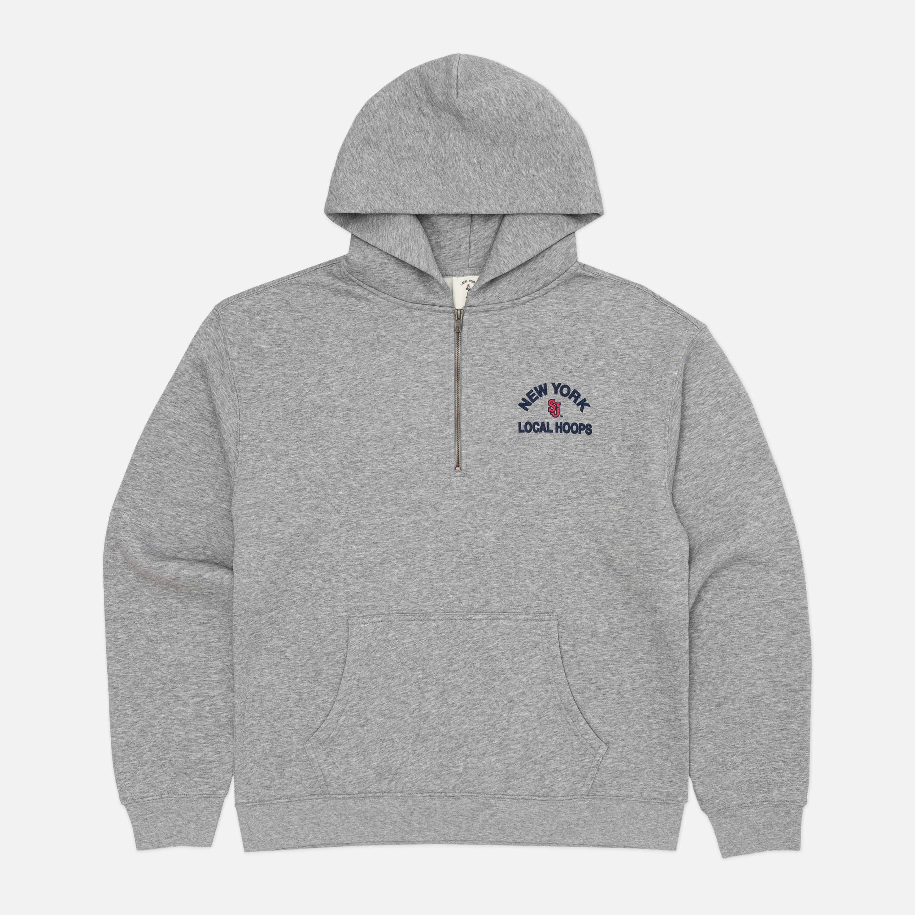 トップス BOTT OG Logo Zip Hoodie - Gray M St. John's Logo Grey Zip Hoodie – LOCAL HOOPS