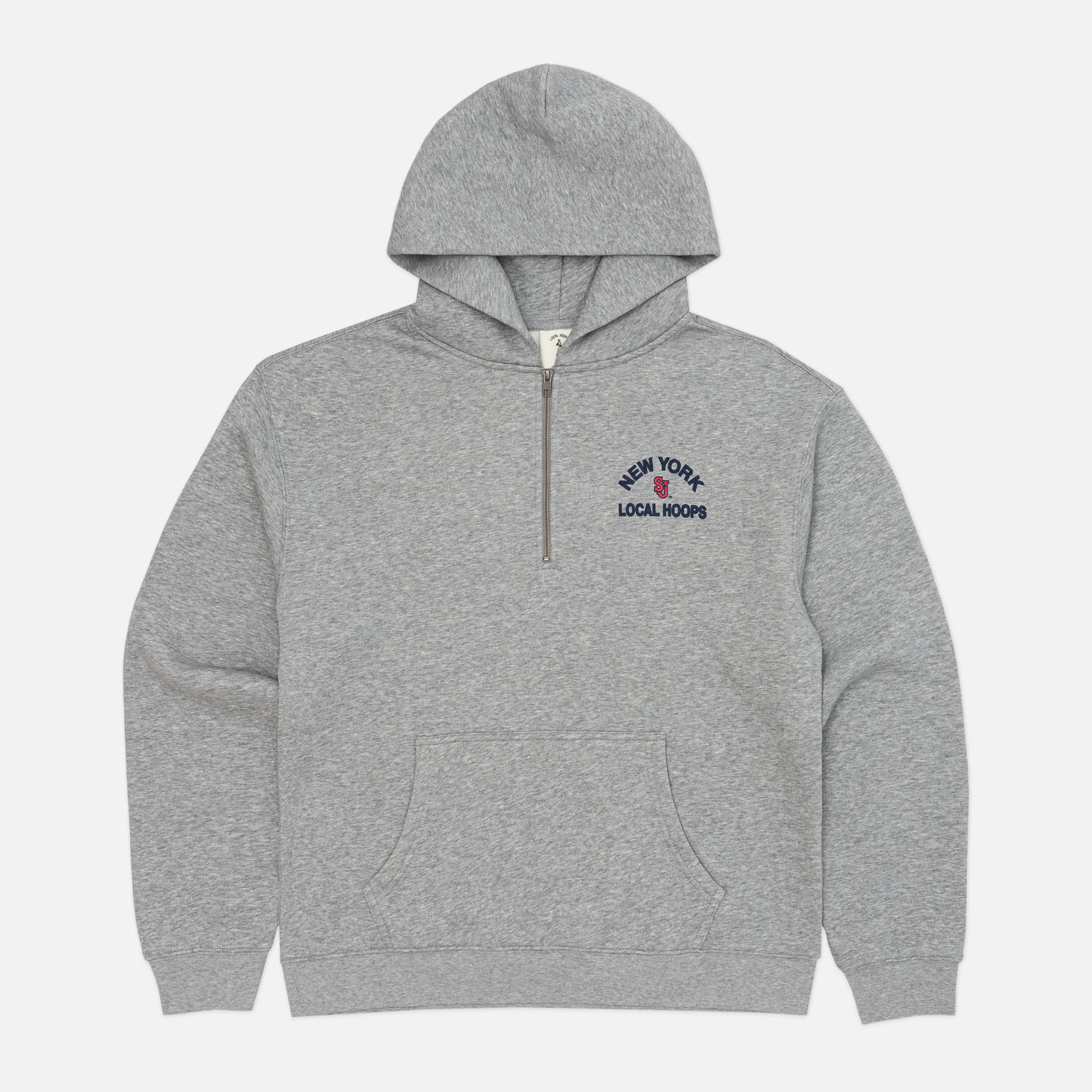 St. John's Logo Grey Zip Hoodie – LOCAL HOOPS