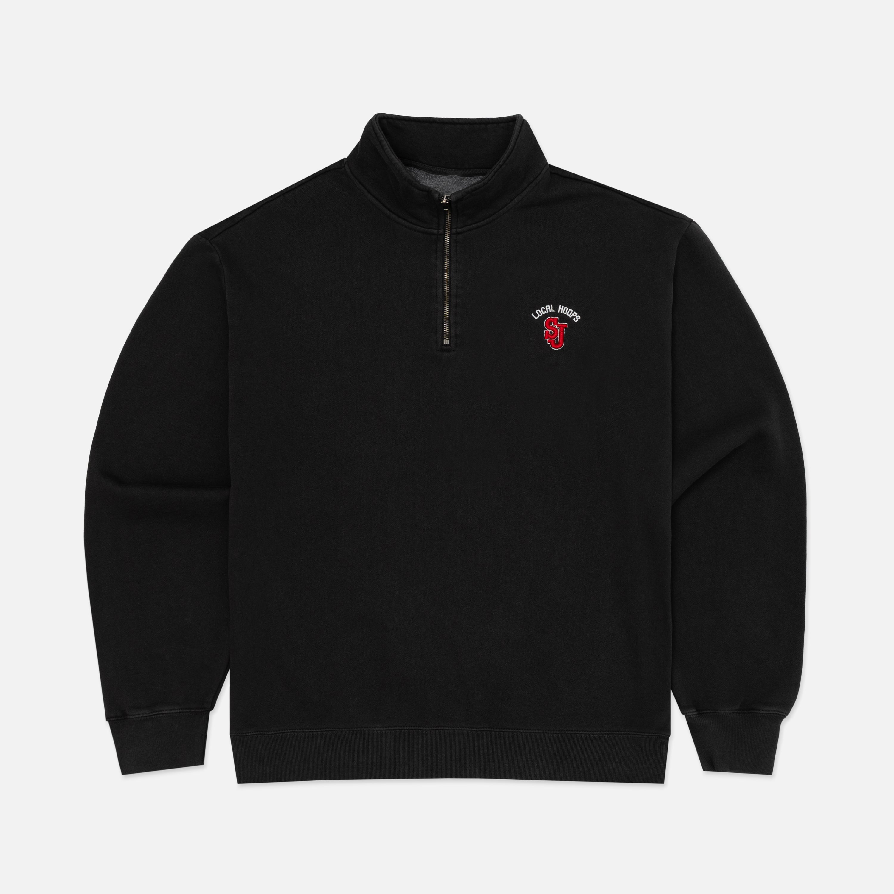 St. John's Faded Black Quarter Zip – LOCAL HOOPS