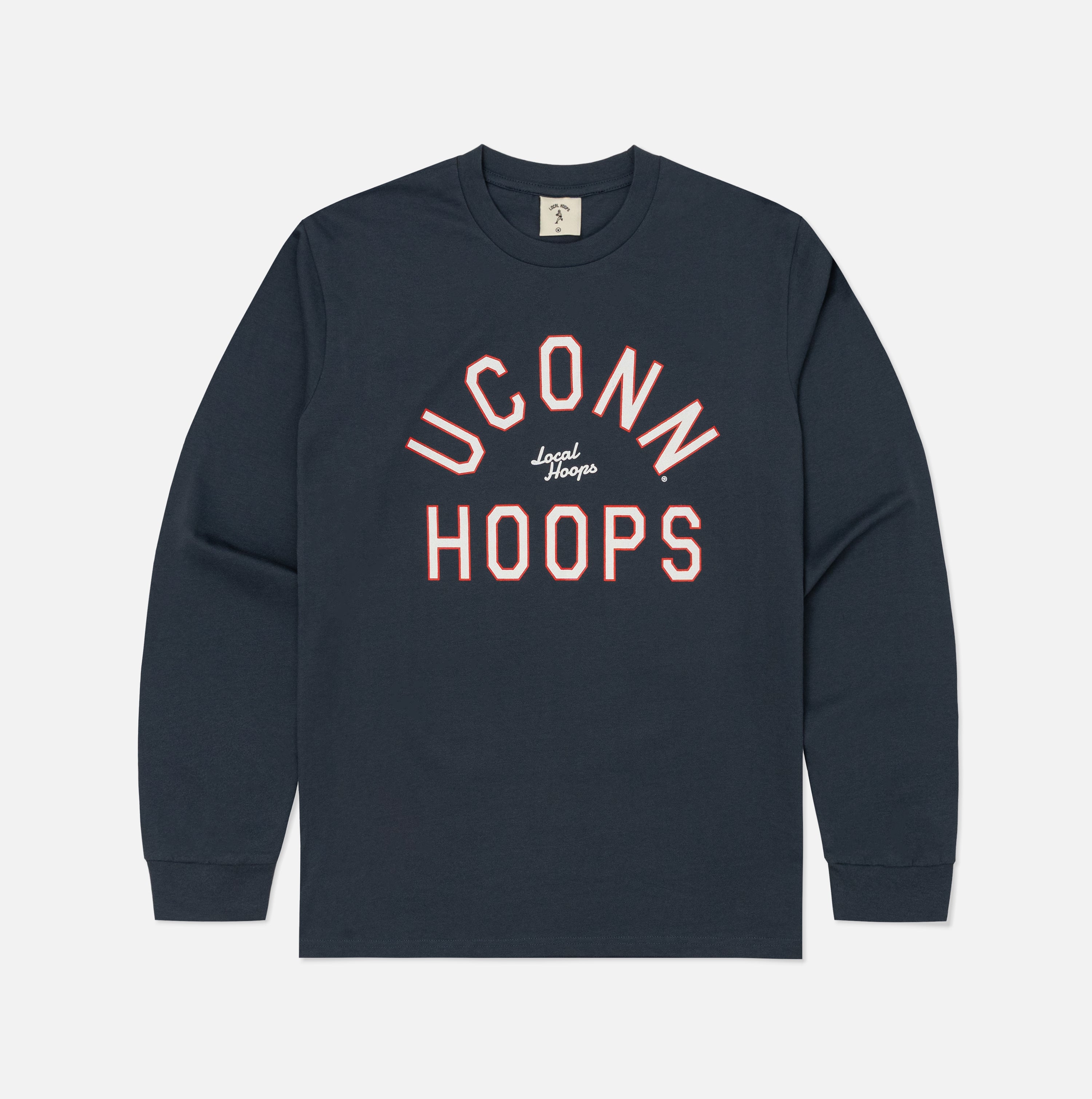 Uconn Hoops Navy Long Sleeve Tee
