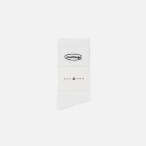Adult Mid Embroidered Oval White