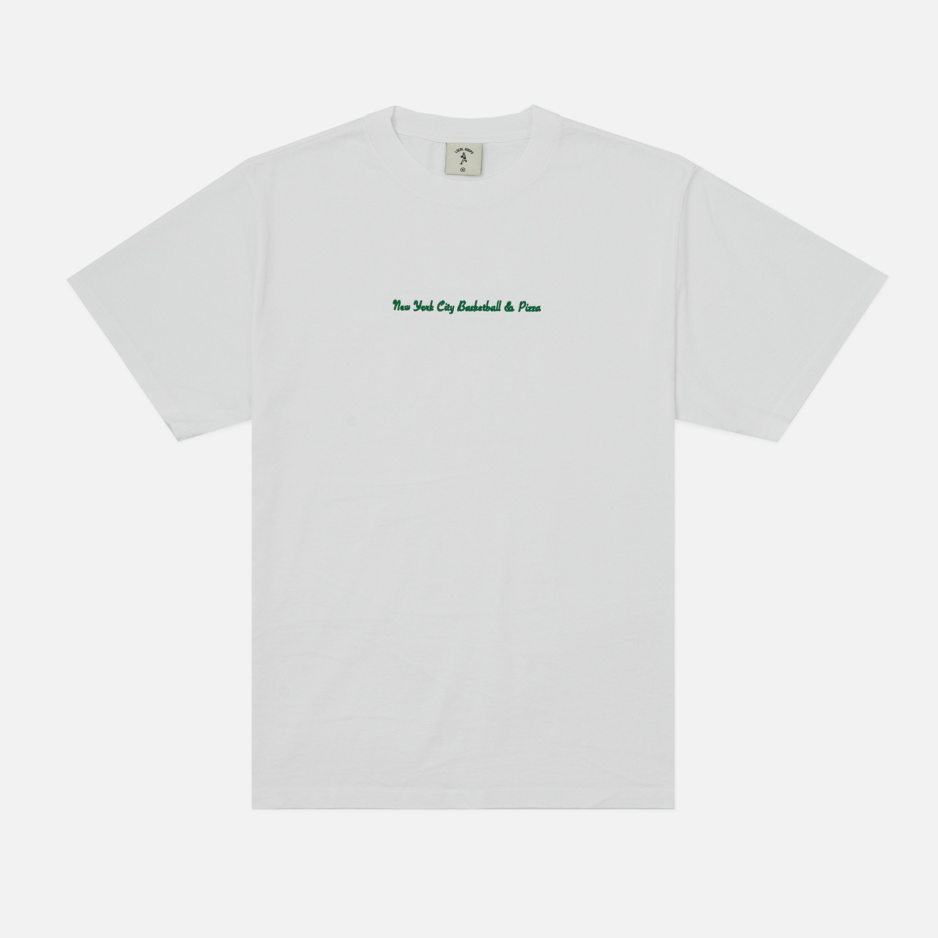 Heavy Faded White NYC Pizza Tee