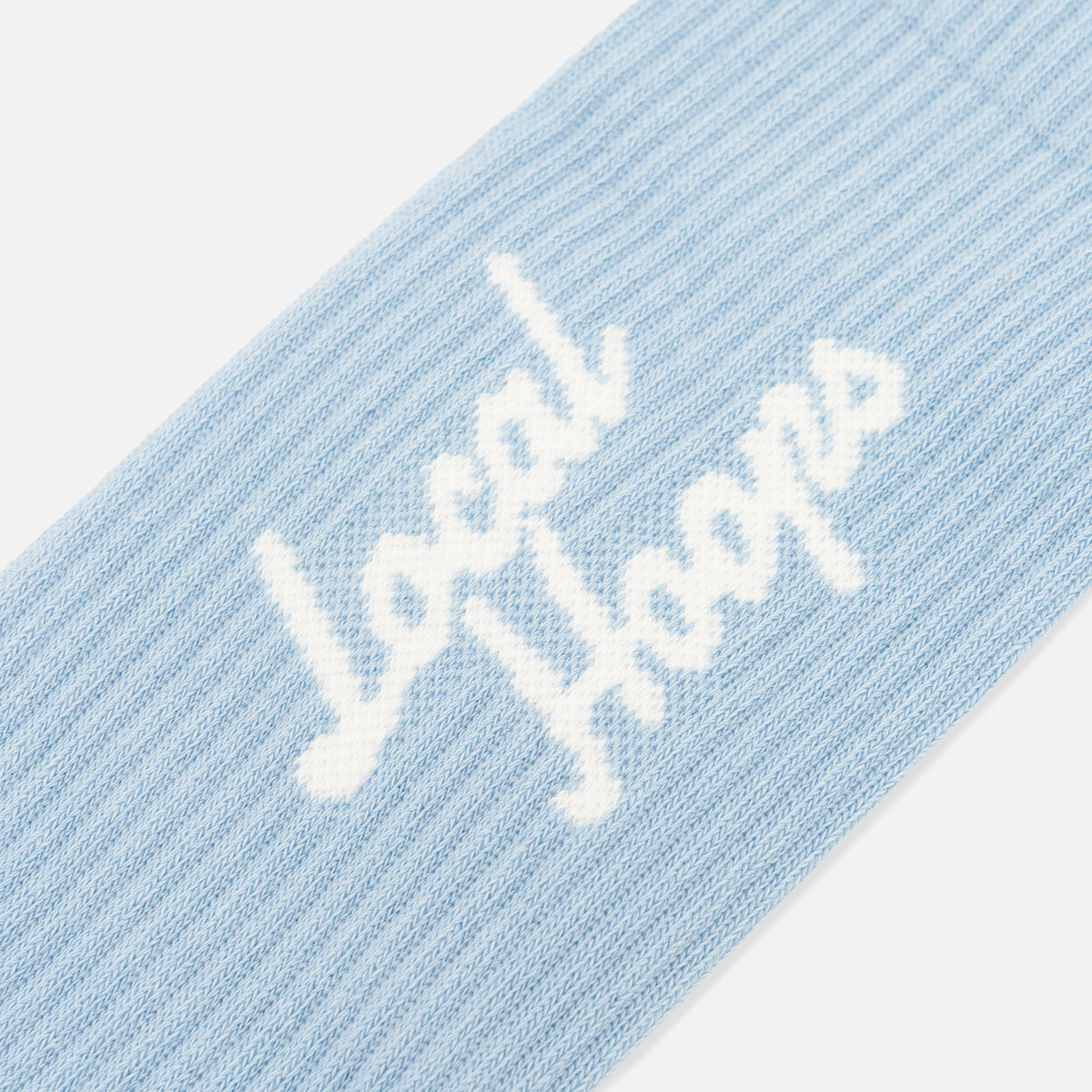 Adult Script Sock Blue – LOCAL HOOPS