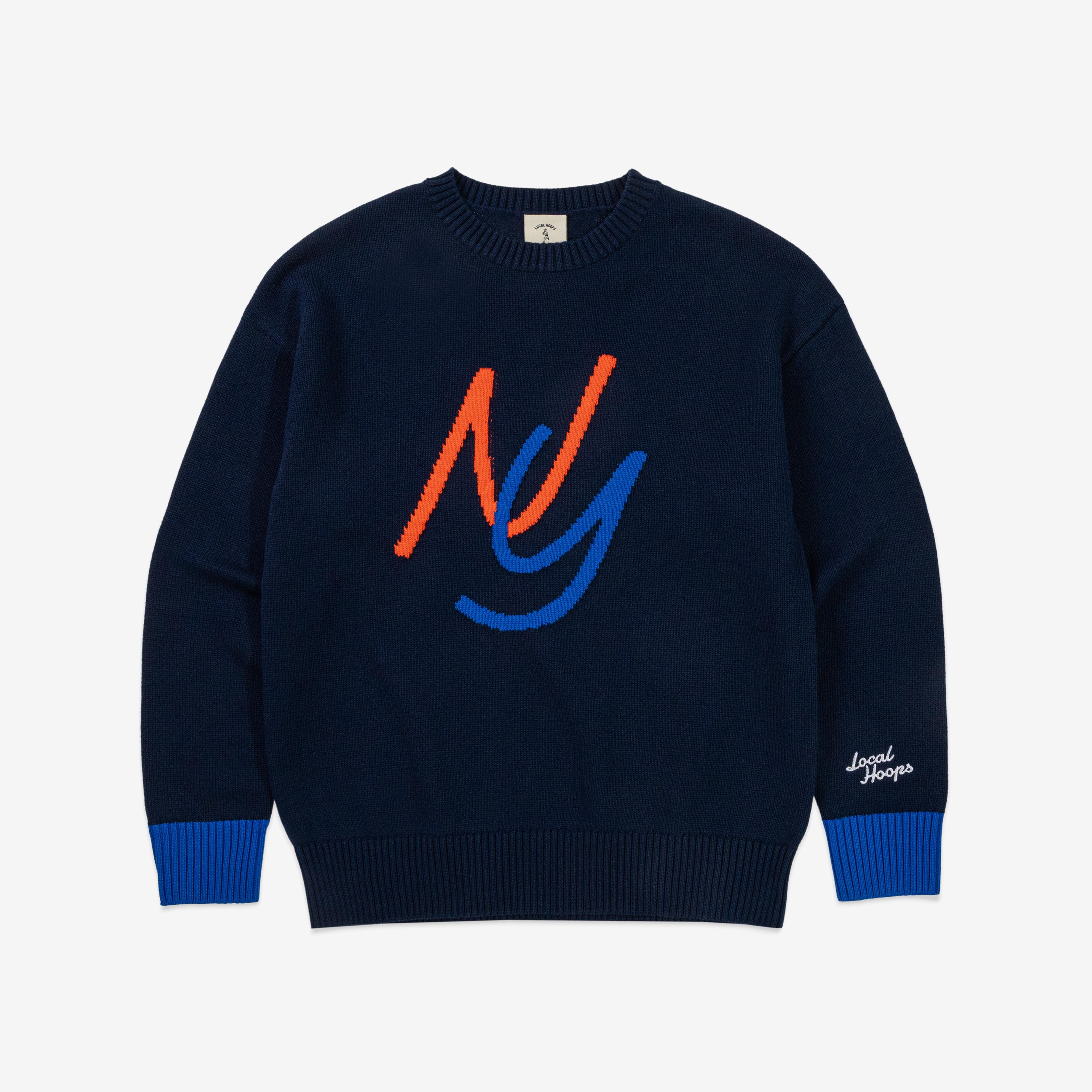 NY Intarsia-Knit Sweater – LOCAL HOOPS
