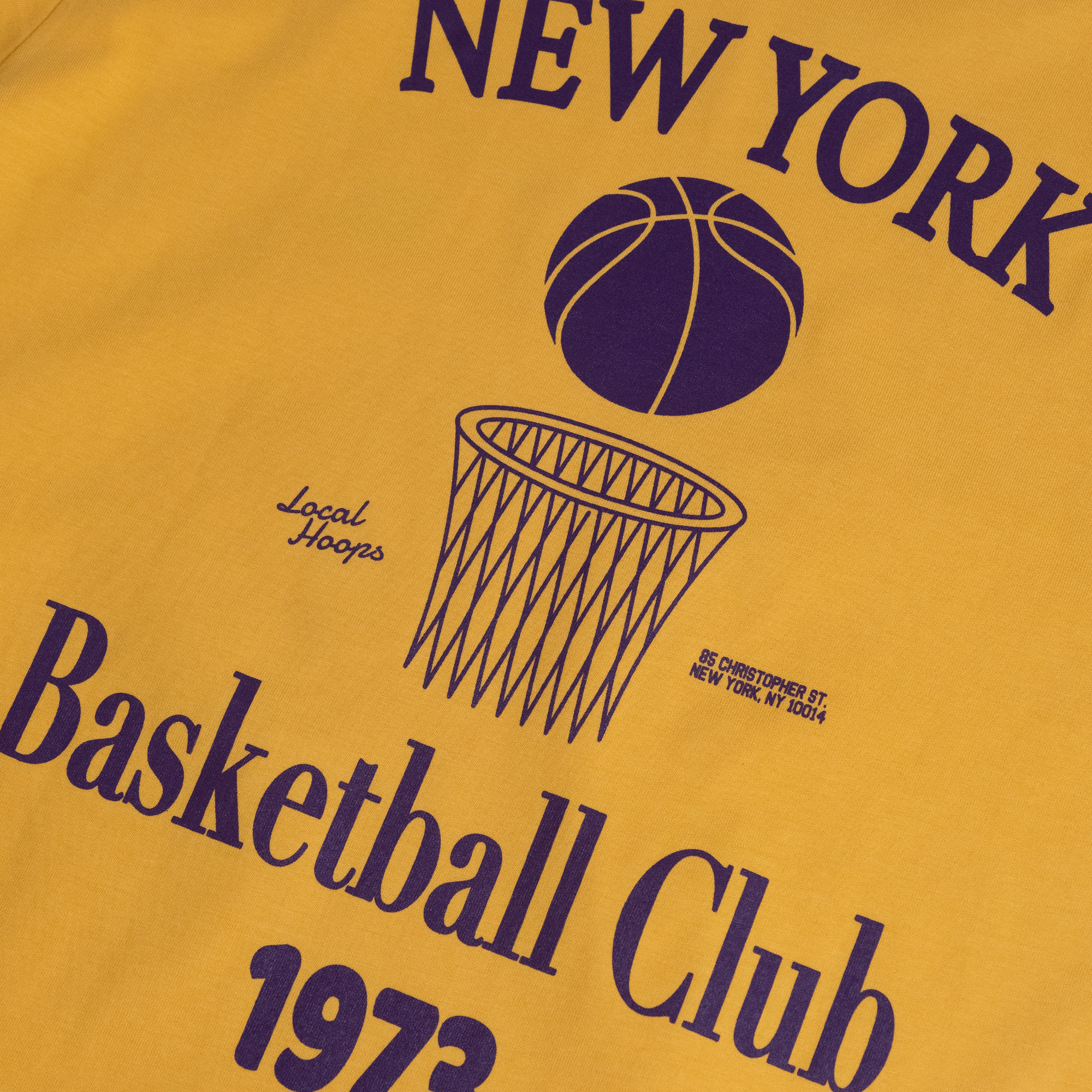 New York Basketball Club Tee Purple & Gold