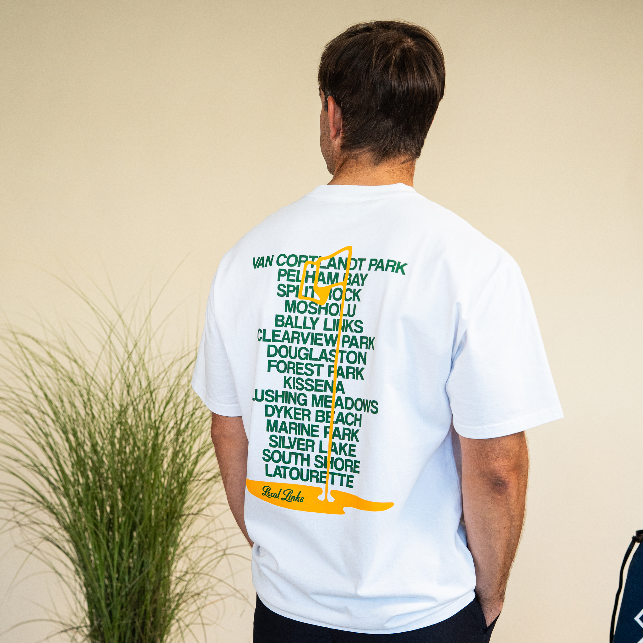 White Heavy NYC Course Tee – LOCAL HOOPS