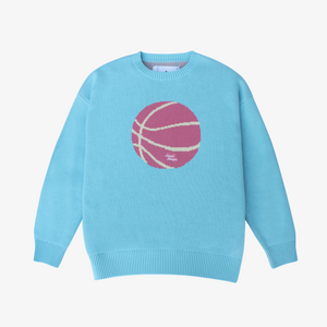 Intarsia Knit Logo Sweater LOCAL HOOPS