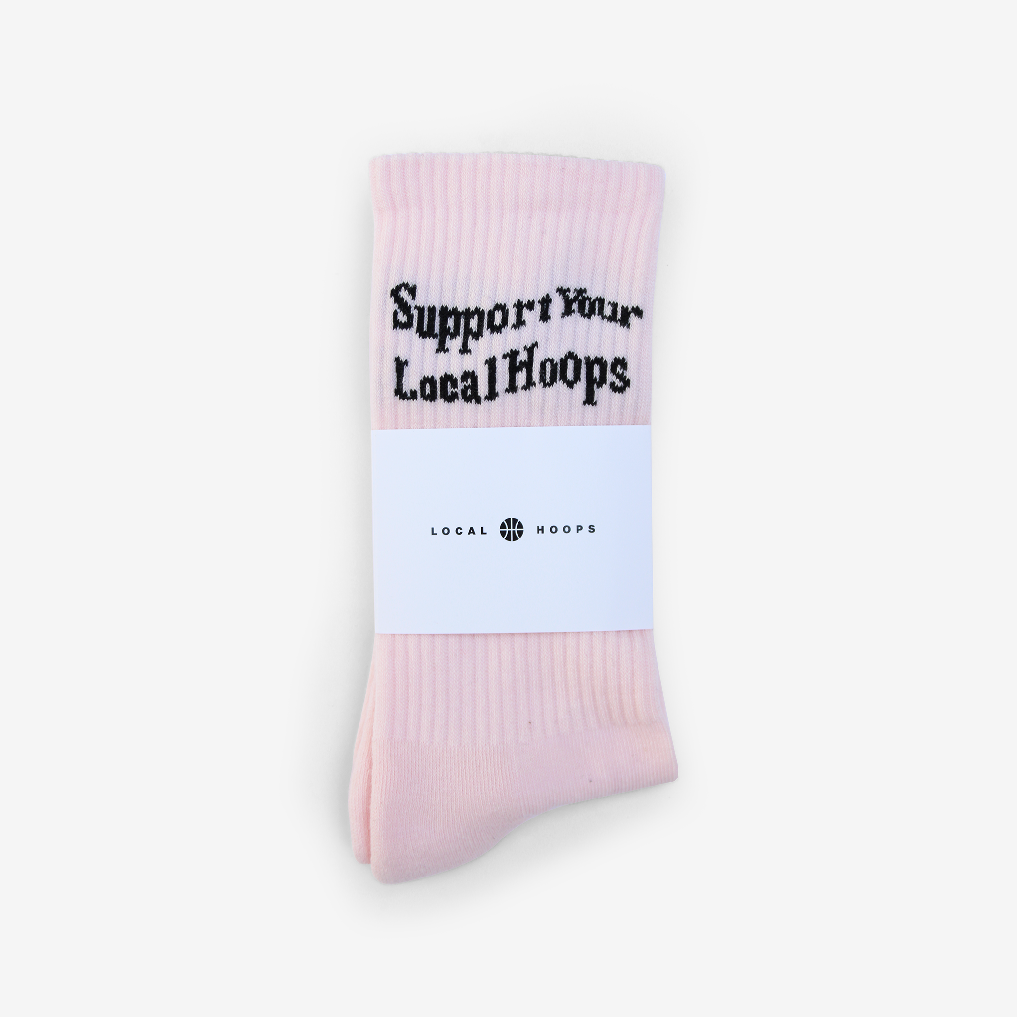 Pink Support Basketball Socks