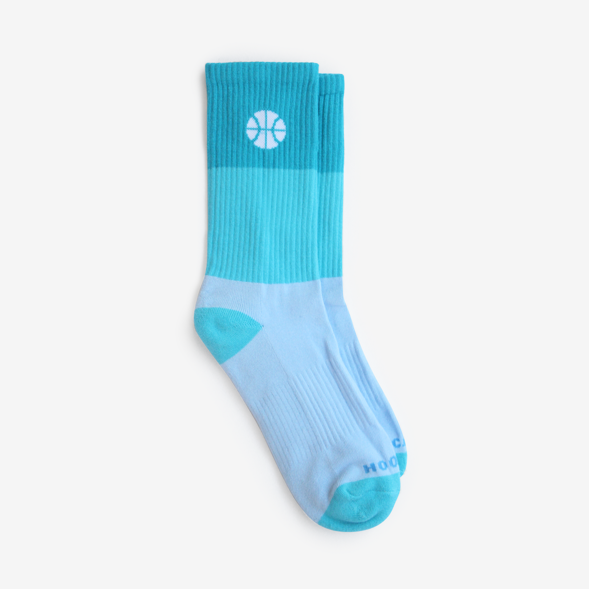 3 Color Blue Logo Basketball Socks